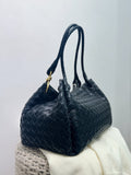 Sherna GL Lamb Skin Woven Shoulder Hand Bag Large