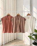 Andrea V-Neck Silk Top