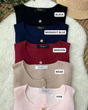 Aleah Buttondown Knit Top