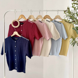 Melva Textured Knit Top