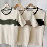 Hanan Two-Tone Knit Top