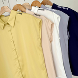 Reina Buttondown Silk Top