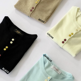 Harlee Button Knit Top