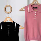 Rezan Collared Knit Top