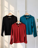 Annika Longsleeve Silk Top