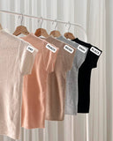 Jazy Premium High-Neck Sequin Knit Top