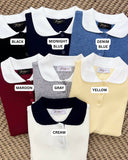 Collared Collared Knit Top