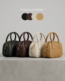 Rowin PU Leather Woven Two-Way  Bag