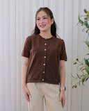 Enya Buttondown Knit Top
