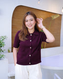 Hilary Buttondown Knit Top