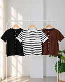 Enya Buttondown Knit Top
