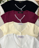 Skylen V-Neck Knit Top