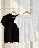Hillary Premium Buttondown Smock Top