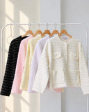 Justine Fuzzy Cardigan Top