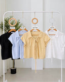 Kianna Premium Collared Tie Top
