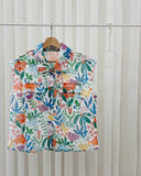 Kiena Premium Floral Eyelet Top
