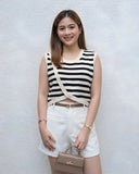 Kohen Premium Stripe Knit Top