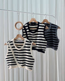 Kohen Premium Stripe Knit Top