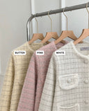 Lavender Fuzzy Cardigan Top