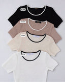 Markie Premium Pointelle Knit Top