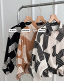 Melinna Premium Buttondown Tie Top
