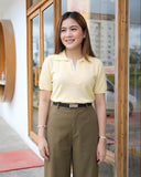 Milda Premium Collared Knit Top