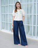 Niko Garterized Denim Pants