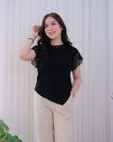 Neira Premium Lace-Detailed Cotton Top