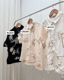 Siera Textured Buttondown Top