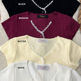 Skylen V-Neck Knit Top