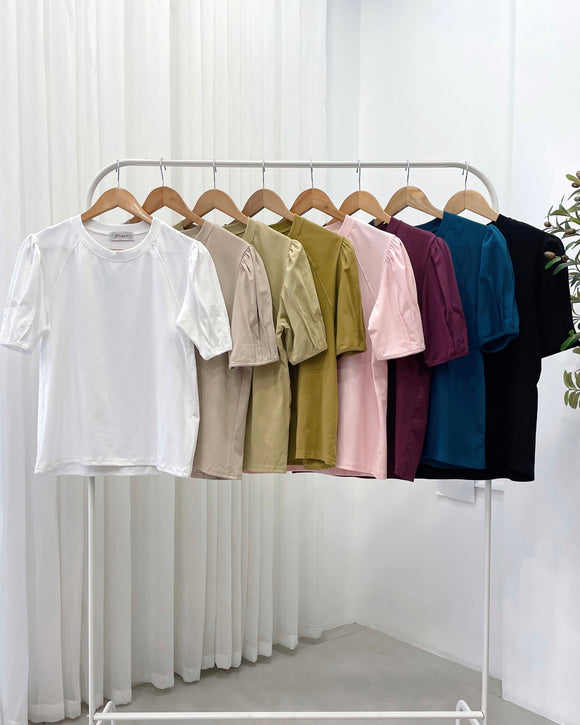 Shairra Premium Puffsleeve Cotton Top