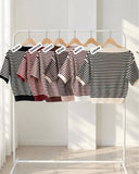 Twila Boatneck Stripe Knit Top