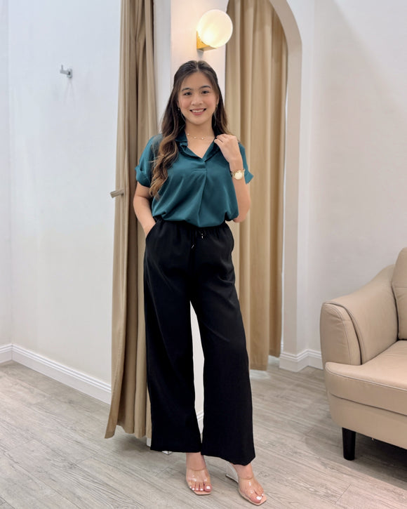 Vedi Collared Silk Top