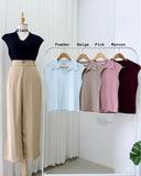 Brixie Collared Knit Top