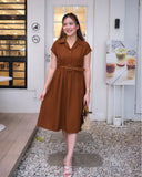 Dimitra Belted Midi Dress