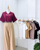 Rhoda Collared Silk Top