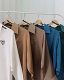 Rafaela Embroidered Longsleeves Satin Top