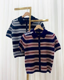 Meryll Premium Stripe Knit Top