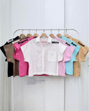 Lucia Buttondown Linen Top