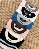 Ditsi Two-Tone Stripe Top