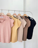 Korra Collared V-Neck Top