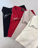 Elara Collared Cotton Top