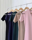 Meeka V-Neck Ribbed Knit Dress