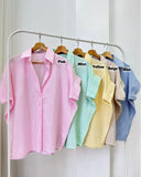 Haelyn V-Neck Stripe Top