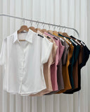 Jovee Buttondown Satin Top
