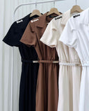 Mirian Belted Midi Dress