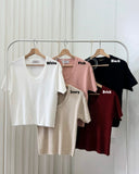 Edelyn U-Neck Knit Top