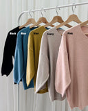 Cami V- Neck 3/4 Knit Top