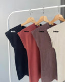 Dia Cap Sleeve Knit Top