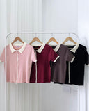 Drea Collared Knit Top